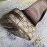 Gucci Ophidia GG Belt Bag in Beige GG Supreme with Brown Leather