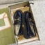 Gucci Women's Horsebit Loafers in Black Leather with Lug Sole
