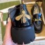 Gucci Women's Horsebit Loafers in Black Leather with Lug Sole