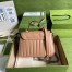 Gucci GG Marmont Mini Top Handle Bag in Rose Beige Matelasse Leather