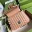 Gucci GG Marmont Mini Top Handle Bag in Rose Beige Matelasse Leather