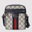 Gucci Ophidia Mini Messenger Bag in Blue GG Supreme Canvas