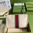 Gucci Ophidia GG Toiletry Case in White GG Supreme Canvas