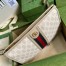 Gucci Ophidia GG Toiletry Case in White GG Supreme Canvas