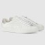Gucci Men's Ace Sneakers in White Leather with Interlocking G
