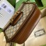 Gucci Horsebit 1955 Shoulder Bag in GG Canvas with Brown Leather