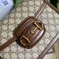 Gucci Horsebit 1955 Shoulder Bag in GG Canvas with Brown Leather