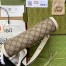 Gucci Horsebit 1955 Shoulder Bag in GG Canvas with White Leather