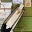 Gucci Horsebit 1955 Shoulder Bag in GG Canvas with White Leather