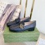 Gucci Women's Loafers in Black Leather with Double G