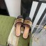 Gucci Slide Sandals in GG Matelasse Canvas with Black Leather