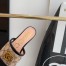 Gucci Slide Sandals in GG Matelasse Canvas with Black Leather