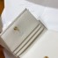 Gucci Horsebit 1955 Card Case Wallet in White Calfskin