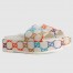 Gucci Platform Slide Sandals in Multicolor GG Fabric