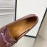 Gucci Interlocking G Horsebit Drive Loafers in Brown Leather with Web