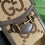 Gucci Horsebit 1955 Mini Bag in Jumbo GG Canvas