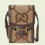 Gucci Horsebit 1955 Mini Bag in Jumbo GG Canvas
