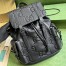 Gucci Backpack in Black Jumbo GG Leather 