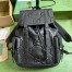 Gucci Backpack in Black Jumbo GG Leather 