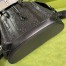 Gucci Backpack In Black GG Embossed Perforated Leather