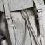 Gucci Backpack In White GG Embossed Perforated Leather