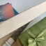 Gucci GG Supreme & White Leahter Belt 30MM with Double G Buckle