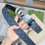 Gucci GG Marmont Reversible Belt 38MM in Black GG Canvas