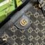 Gucci Ophidia GG Medium Tote Bag in Black GG Jacquard Denim