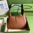 Gucci Jackie 1961 Small Hobo Bag in Brown Grained Leather