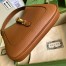 Gucci Jackie 1961 Small Hobo Bag in Brown Grained Leather