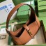 Gucci Jackie 1961 Small Hobo Bag in Brown Grained Leather