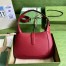 Gucci Jackie 1961 Small Hobo Bag in Red Grained Leather
