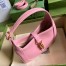 Gucci Jackie 1961 Mini Hobo Bag in Pink Leather