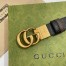Gucci GG Marmont Reversible Belt 30MM in Brown Leather 