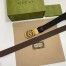 Gucci GG Marmont Reversible Belt 30MM in Brown Leather 