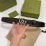 Gucci GG Marmont Reversible Belt 30MM in Black Leather