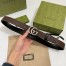 Gucci GG Marmont Reversible Belt 30MM in Black Leather