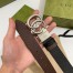 Gucci GG Marmont Reversible Belt 30MM in Black Leather