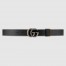 Gucci GG Marmont Reversible Belt 30MM in Black Leather