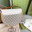 Gucci Padlock Small Crossbody Bag in GG Canvas with White Leather