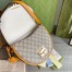 Gucci Padlock Small Crossbody Bag in GG Canvas with White Leather
