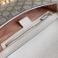 Gucci Padlock Small Crossbody Bag in GG Canvas with White Leather