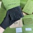 Gucci Bi-fold Wallet In Black GG Embossed Leather 