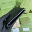 Gucci Bi-fold Wallet In Black GG Embossed Leather 