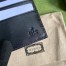 Gucci Bi-fold Wallet In Black GG Embossed Leather 