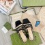 Gucci Horsebit Sandals 75mm in Black Leather