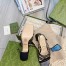 Gucci Horsebit Sandals 75mm in Black Leather