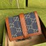 Gucci Jackie 1961 Card Case Wallet in GG Supreme Denim