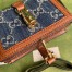 Gucci Jackie 1961 Card Case Wallet in GG Supreme Denim