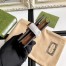 Gucci Jackie 1961 Card Case Wallet in GG Canvas with Brown Leather